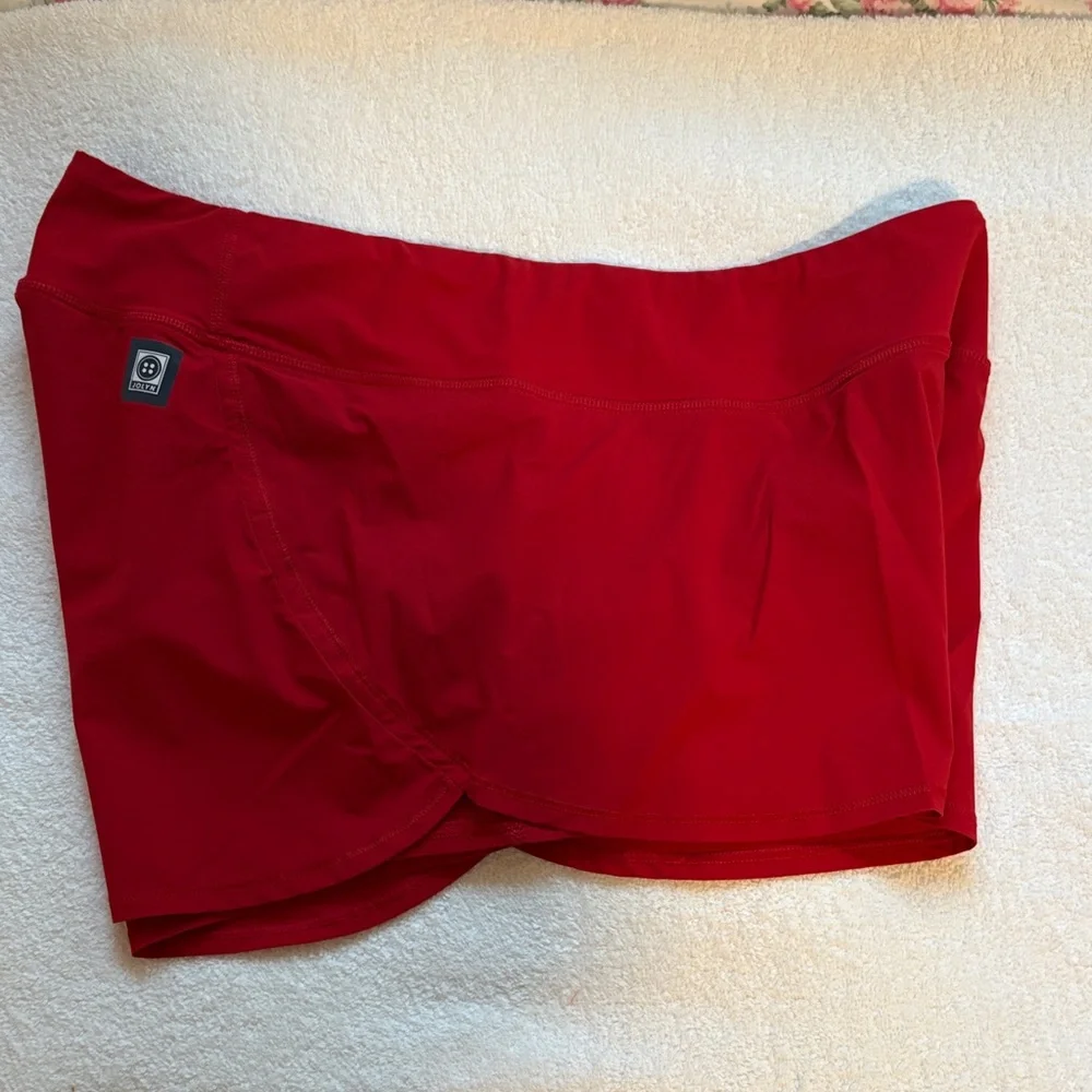 Jolyn Clothing Newson Red Shorts, Large, Beach Volleyball Swim
